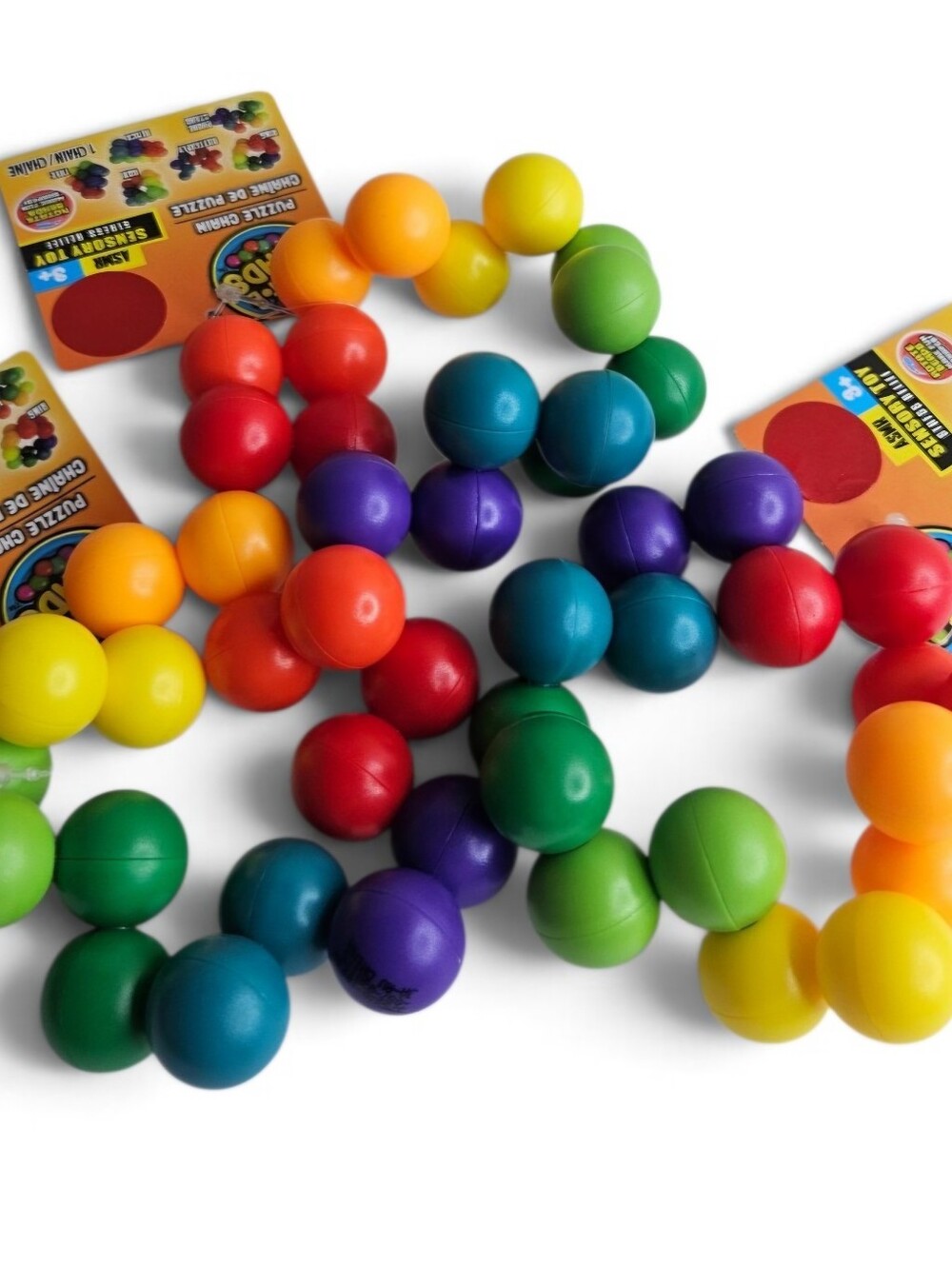 JA-RU TWIST•E BEADS PUZZLE CHAIN SENSORY TOY 3x